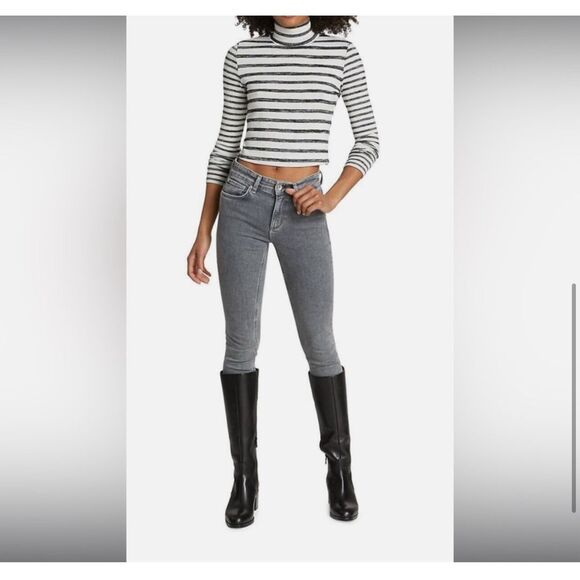 Rag & Bone $195 the knit turtleneck striped women's Medium NEW - Picture 3 of 9
